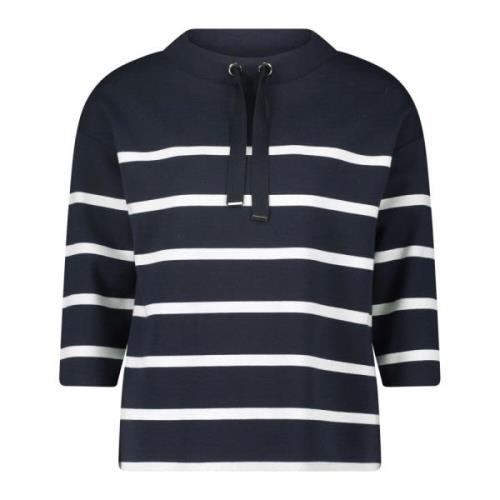 Hoognek sweatshirt met stijlvolle strepen Betty Barclay , Blue , Dames