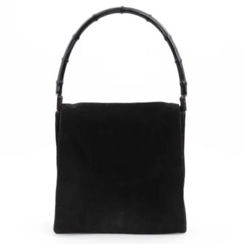 Pre-owned Suede handbags Gucci Vintage , Black , Dames