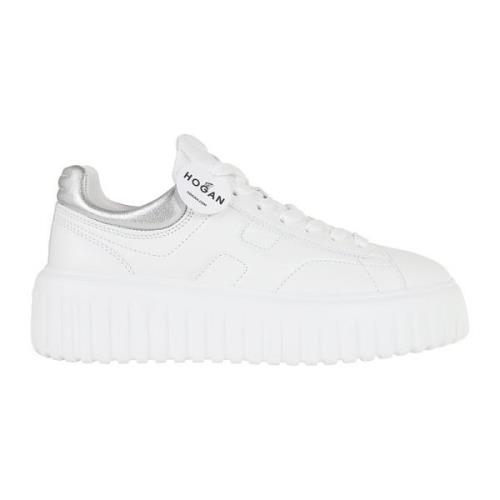 Witte Sneakers met H-strepen Hogan , White , Dames