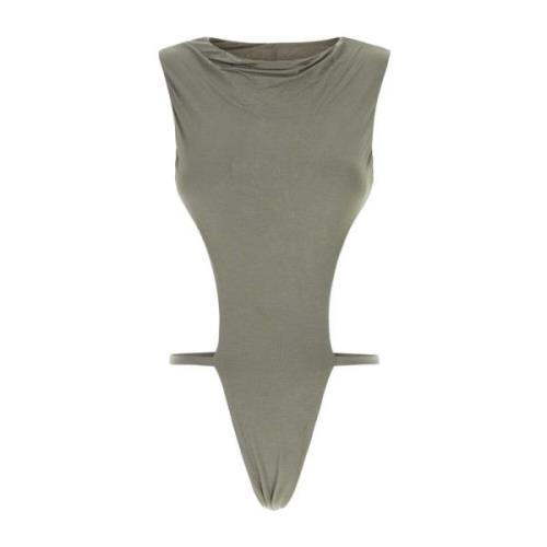 Stretch Viscose Valve Bodysuit Entire Studios , Gray , Dames