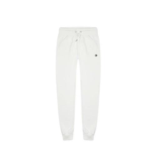 Witte Sweatpants met Sportieve Geribbelde Tailleband Colmar , White , ...