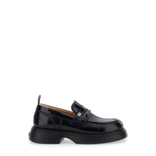 Zwarte Everyday Loafer Schoenen Ganni , Black , Dames