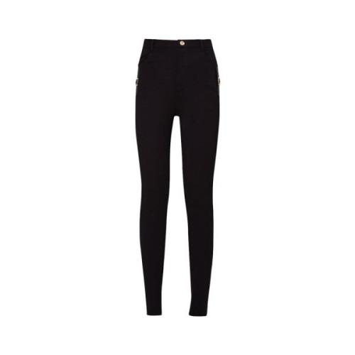 Zwarte Elegant Veelzijdige Broek Liu Jo , Black , Dames