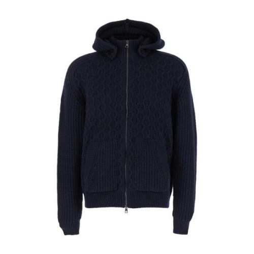 Full Zip Sweaters Tagliatore , Blue , Heren