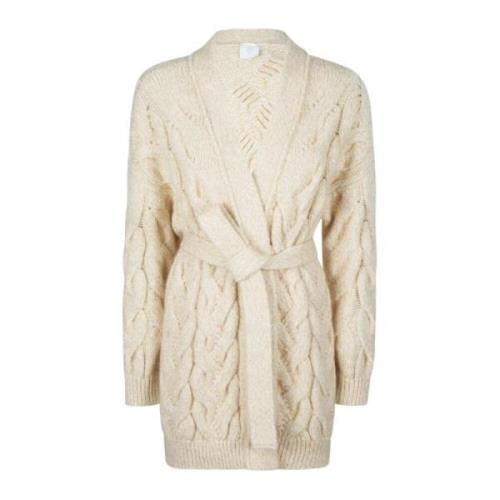 Cashmere Kid Mohair Cardigan Set Eleventy , Beige , Dames