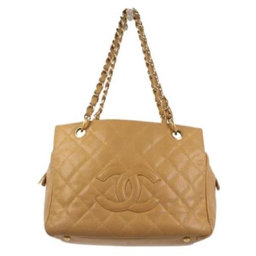 Pre-owned Leather chanel-bags Chanel Vintage , Brown , Dames