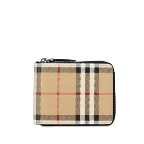 Pre-owned Fabric wallets Burberry Vintage , Beige , Dames