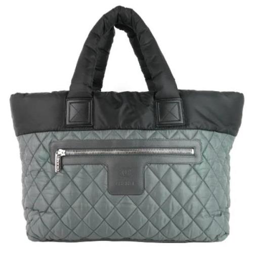 Pre-owned Nylon totes Chanel Vintage , Gray , Dames