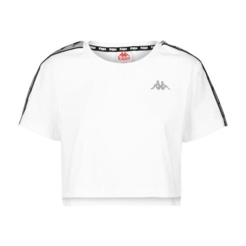 Korte Mouw T-shirt Kappa , White , Dames