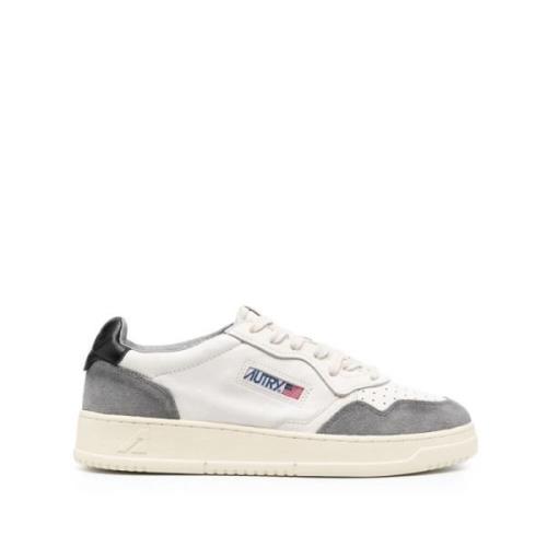 Geperforeerde leren sneakers Autry , Gray , Dames