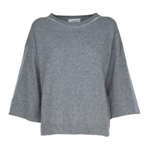 Luxe Boxy Sweater Matilde Vicario Cinque , Gray , Dames