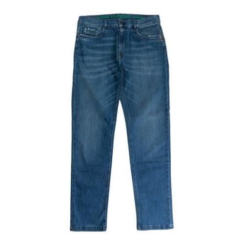 Heren Denim Jeans Regular Fit Bikkembergs , Blue , Heren