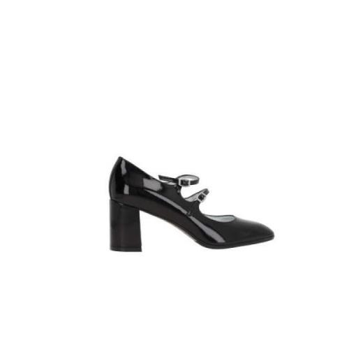 Zwarte Hak Mary-Jane Lakleren Schoenen Carel , Black , Dames