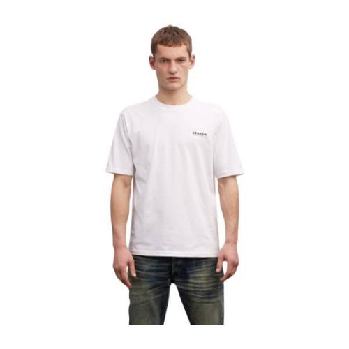 Dragon D Relaxed Tee Denham The Jeanmaker , White , Heren