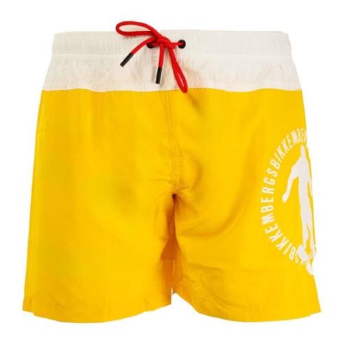 Zomer Trendy Boxer Zwemkleding Geel Bikkembergs , Yellow , Heren