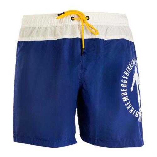 Heren Zwemboxer Blauw Zomerstijl Bikkembergs , Blue , Heren