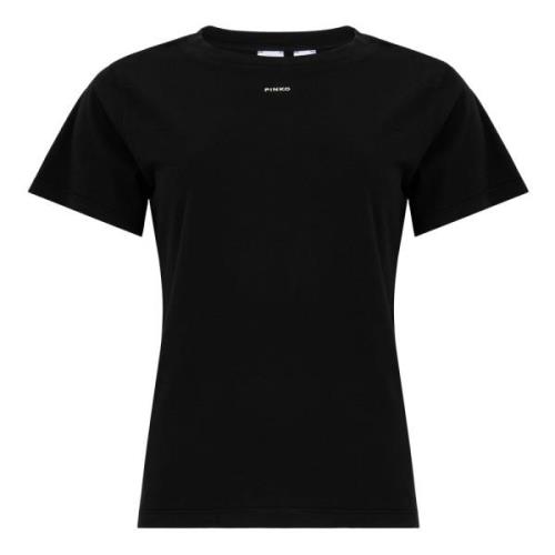 Stijlvolle Zwarte T-shirts en Polos Pinko , Black , Dames