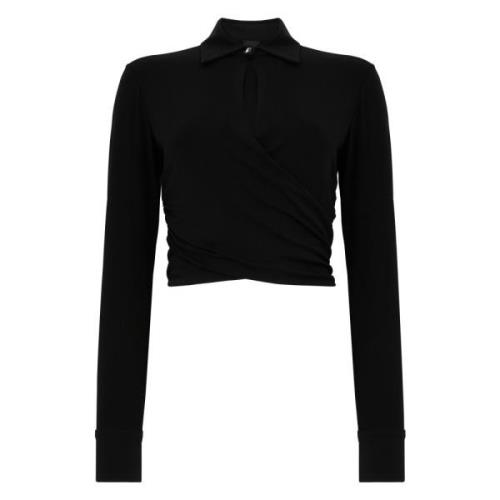 Zwarte Blouses voor Vrouwen Pinko , Black , Dames