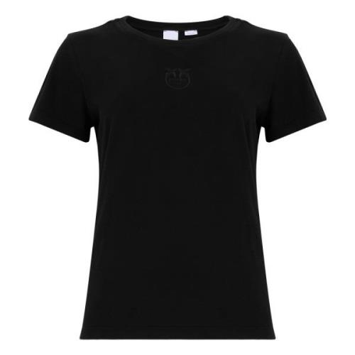 Stijlvolle Zwarte T-shirts en Polos Pinko , Black , Dames