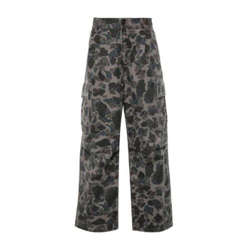 Abstract Patroon Cargo Broek Grijs Carhartt Wip , Black , Heren