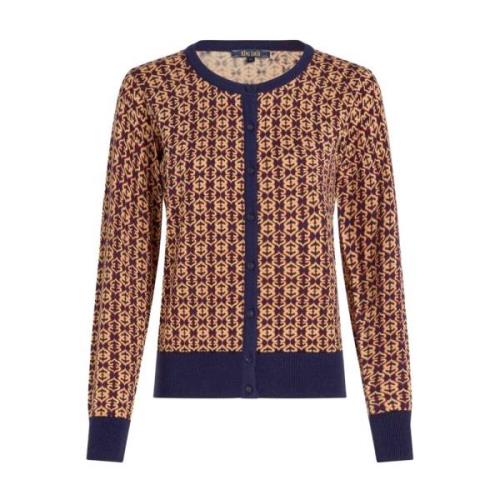 Ronde Hals Cardi Pullover Ripley King Louie , Multicolor , Dames