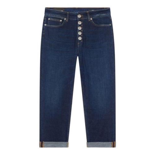 Blauwe Stijlvolle Broek Dondup , Blue , Dames