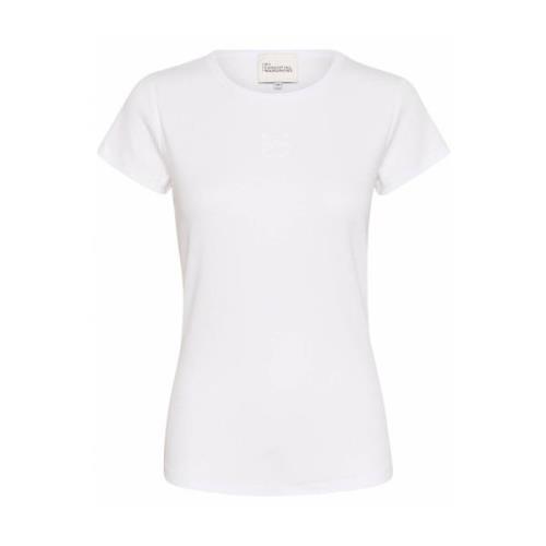 Klassieke T-shirt MandyMW My Essential Wardrobe , White , Dames