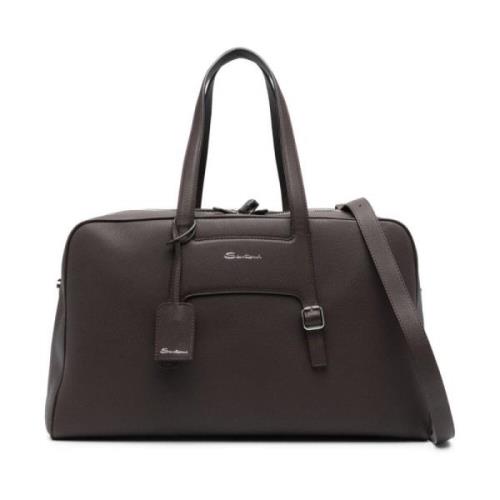 Donkerbruine 24H Tas Santoni , Brown , Heren