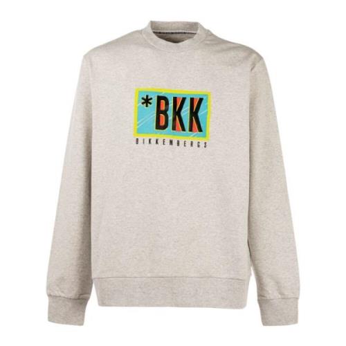 Grijze Heren Sweatshirt Outlet Prijs Bikkembergs , Gray , Heren