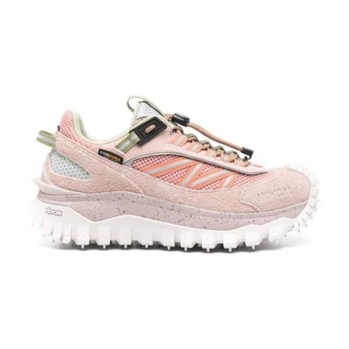 Roze Platte Schoenen Moncler , Pink , Dames