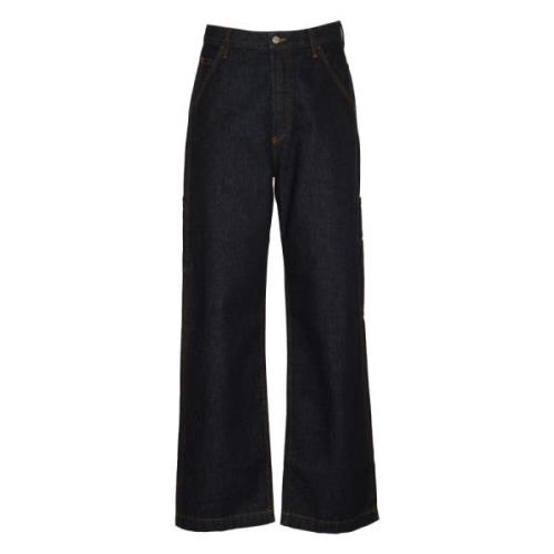 Blauwe Broek Pickerby Dries Van Noten , Blue , Heren