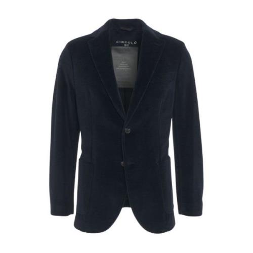 Blauwe Blazer Aw24 Herenmode Circolo 1901 , Blue , Heren