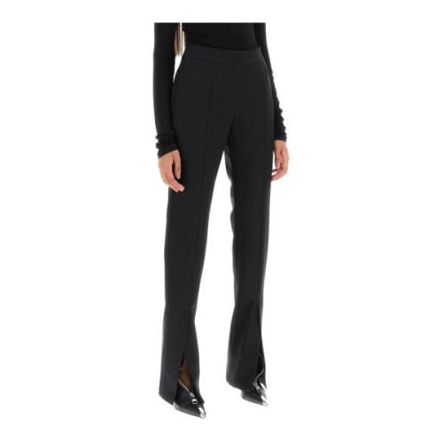 Slim Fit Tech Drill Broek Off White , Black , Dames