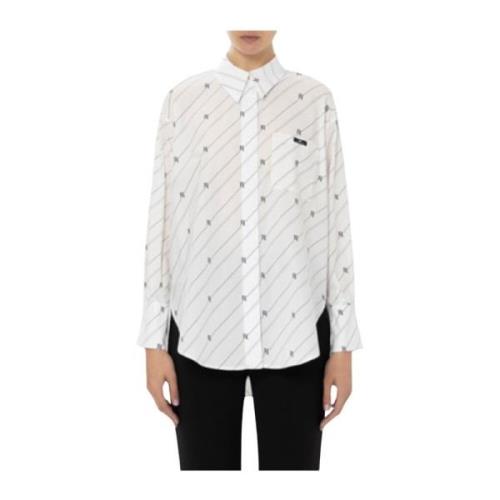 Witte Blouse voor Vrouwen Elisabetta Franchi , White , Dames