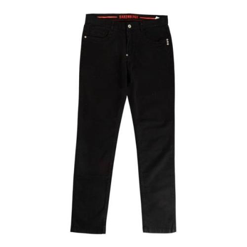 Heren Katoenen Slim Fit Broek Bikkembergs , Black , Heren