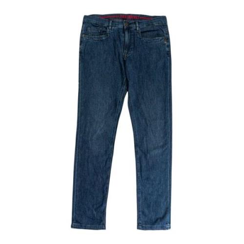 Heren Slim Fit Denim Jeans Bikkembergs , Blue , Heren