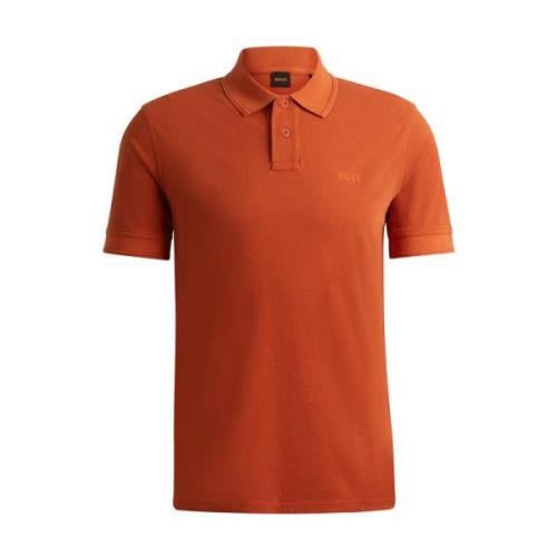 Casual Polo Shirt Prime Collection Boss Orange , Orange , Heren