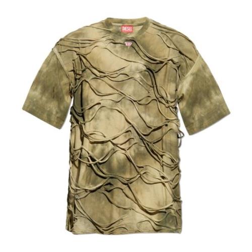 T-shirt met logo T-Boxket A14852 Diesel , Green , Heren