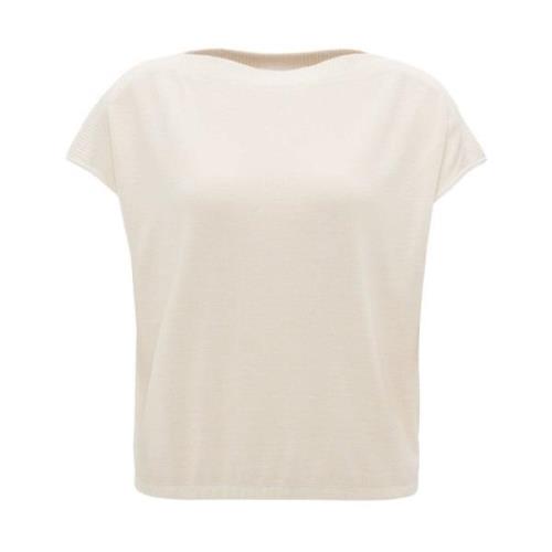 Korte Mouw Top Surban Opus , Beige , Dames