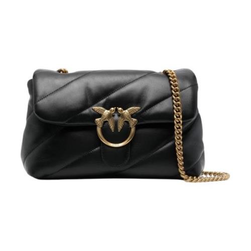 Klassieke Puff Crossbody Tas in Zwart Pinko , Black , Dames