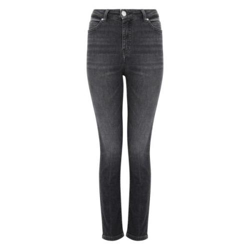 Grijze Denim Jeans Pinko , Gray , Dames