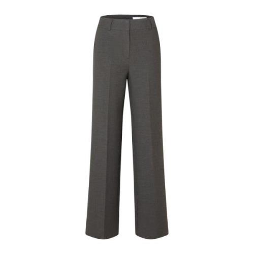 Elegant Wide Leg Dress Pants Selected Femme , Gray , Dames