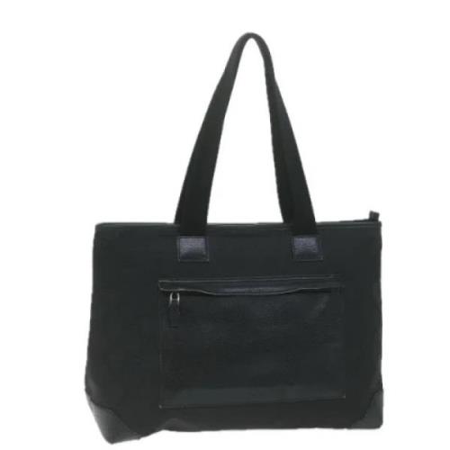 Pre-owned Canvas totes Gucci Vintage , Black , Dames