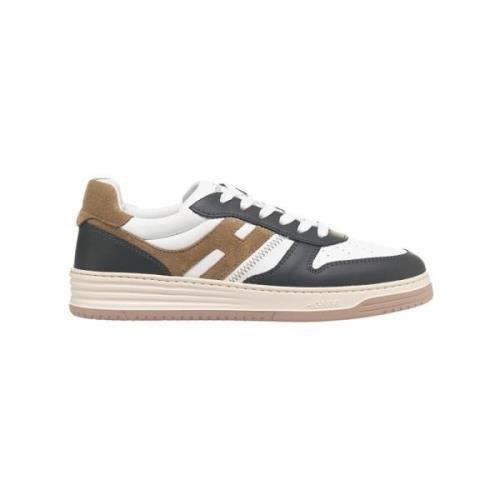 Bruine Sneakers Aw24 Hogan , Multicolor , Heren