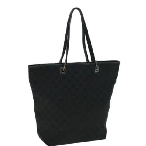 Pre-owned Canvas totes Gucci Vintage , Black , Dames