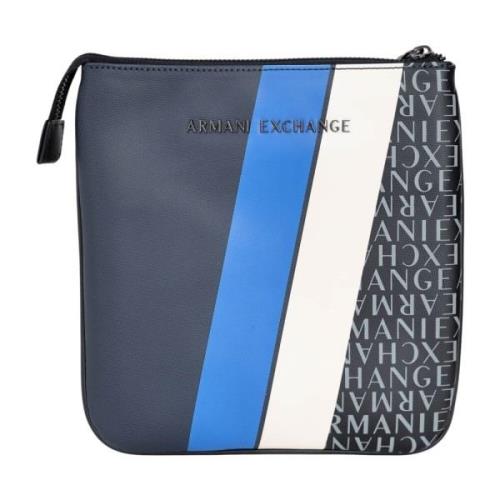 Blauwe Heren Schoudertas Modern Ontwerp Armani Exchange , Multicolor ,...