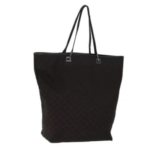 Pre-owned Canvas totes Gucci Vintage , Black , Dames