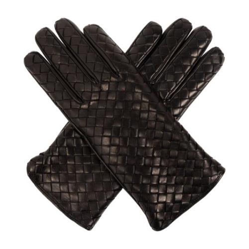 Leren handschoenen Bottega Veneta , Black , Dames