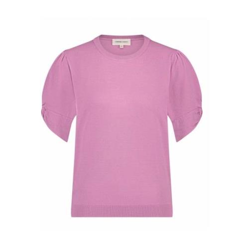 Molly Twist Pullover Korte Mouw Fabienne Chapot , Pink , Dames