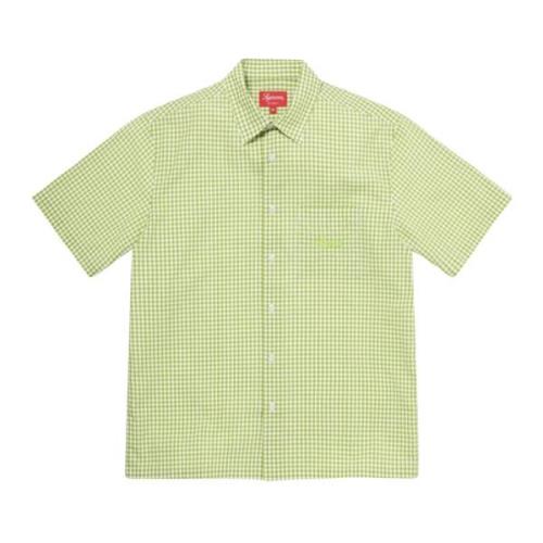 Retro Pop Gingham Overhemd Supreme , Green , Heren